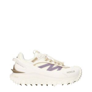 Moncler White Fabric Athletic Women's Sneakers